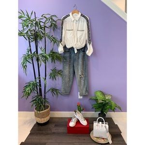 Desigual Embellished Button Down Shirt